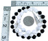 Onyx Howlite Genuine Sterling Silver Navajo Indian Bead Necklace RX113625